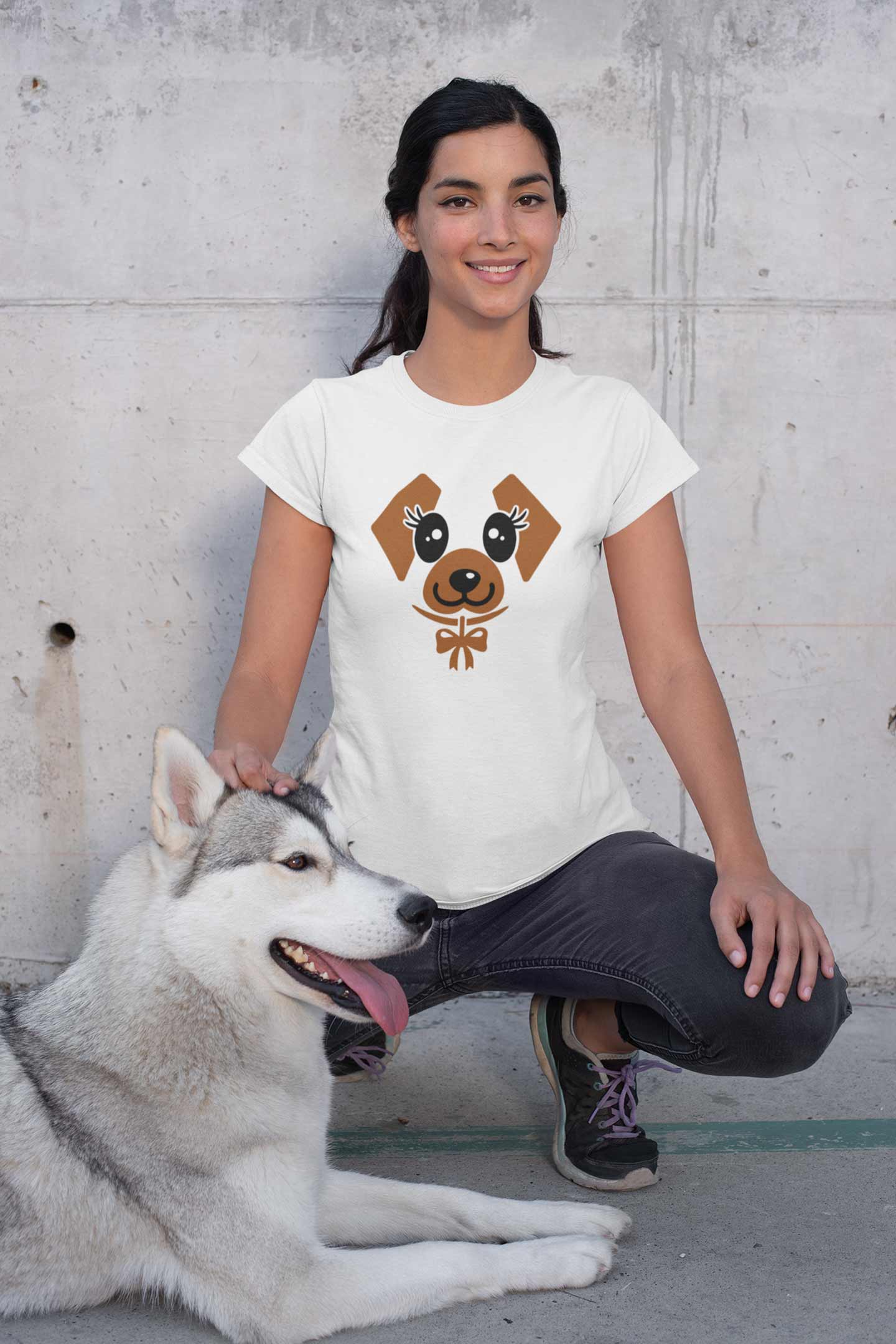 Dog Graphic T-Shirts For Women