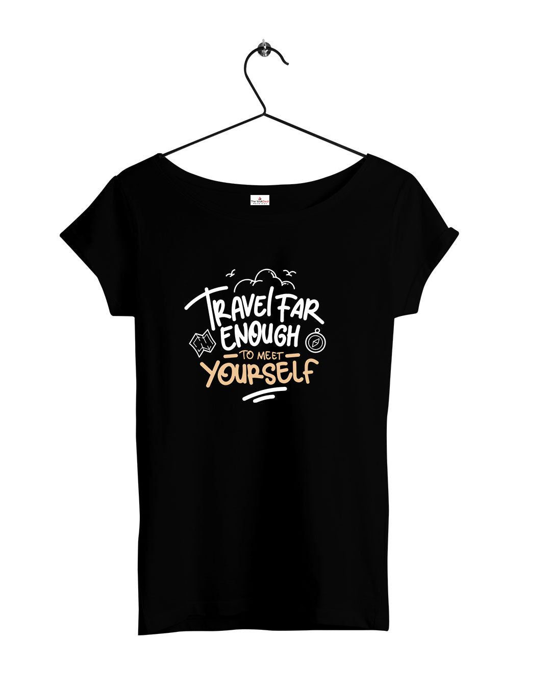 Travel_Far_Enough Graphic T-Shirts For Women