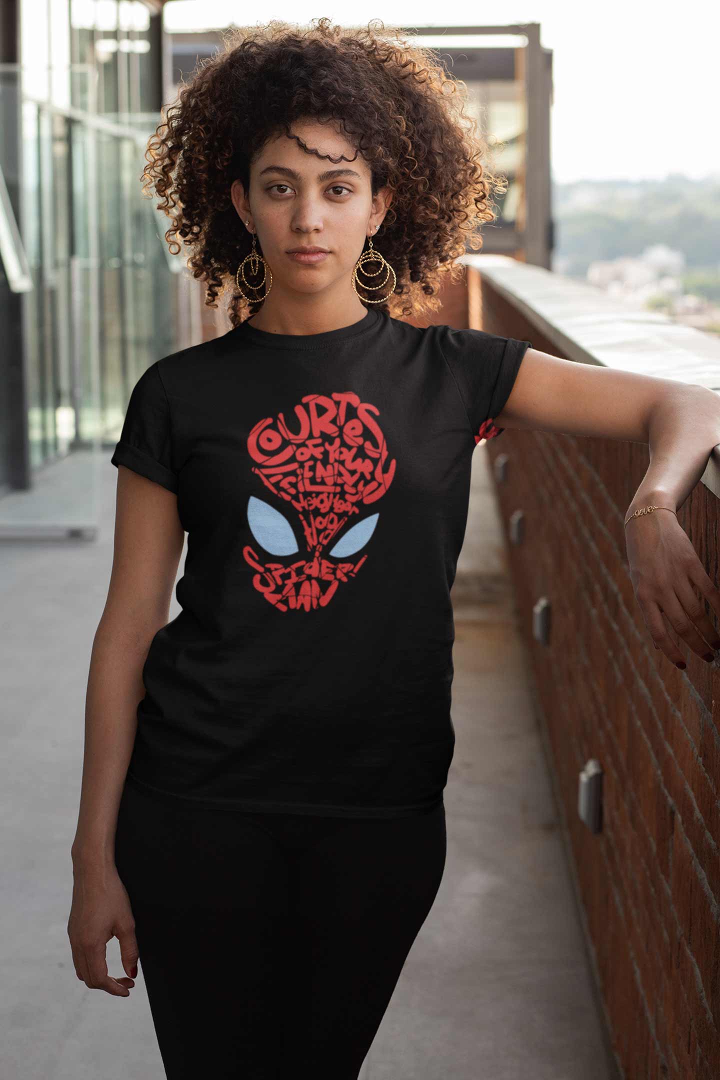 Spider Graphic T-Shirts For Women