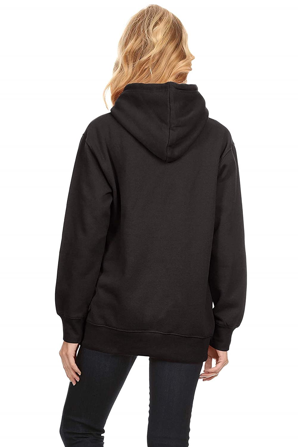 Plain Black Hoodie For Women