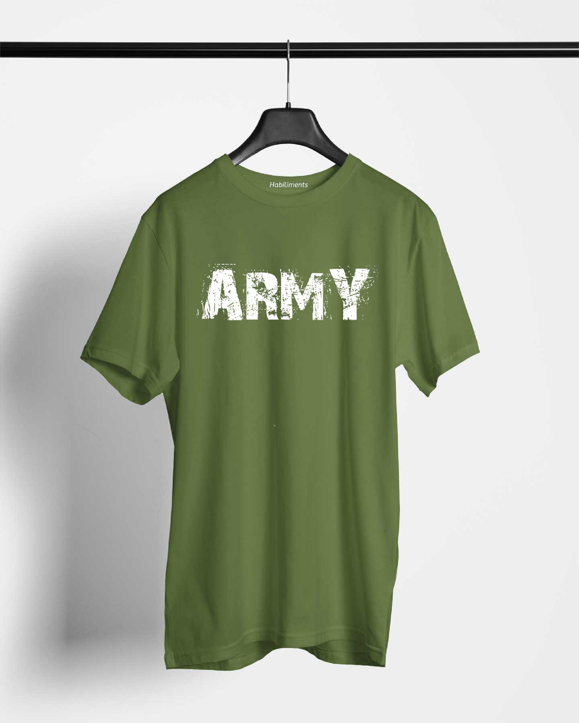 Army T-Shirts For Men || Green || Stylish Tshirts || 100% Cotton || Best T-Shirt For Men's
