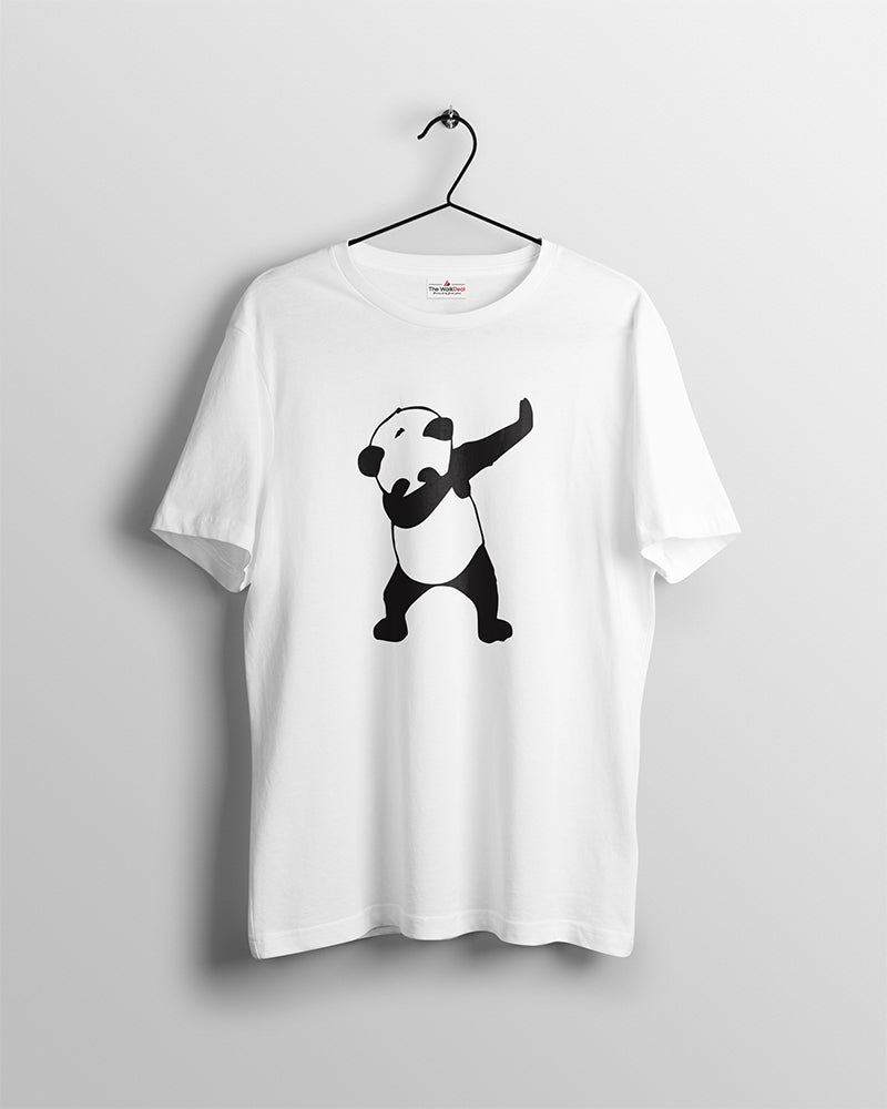 Dab_Panda_White T-Shirts For Men
