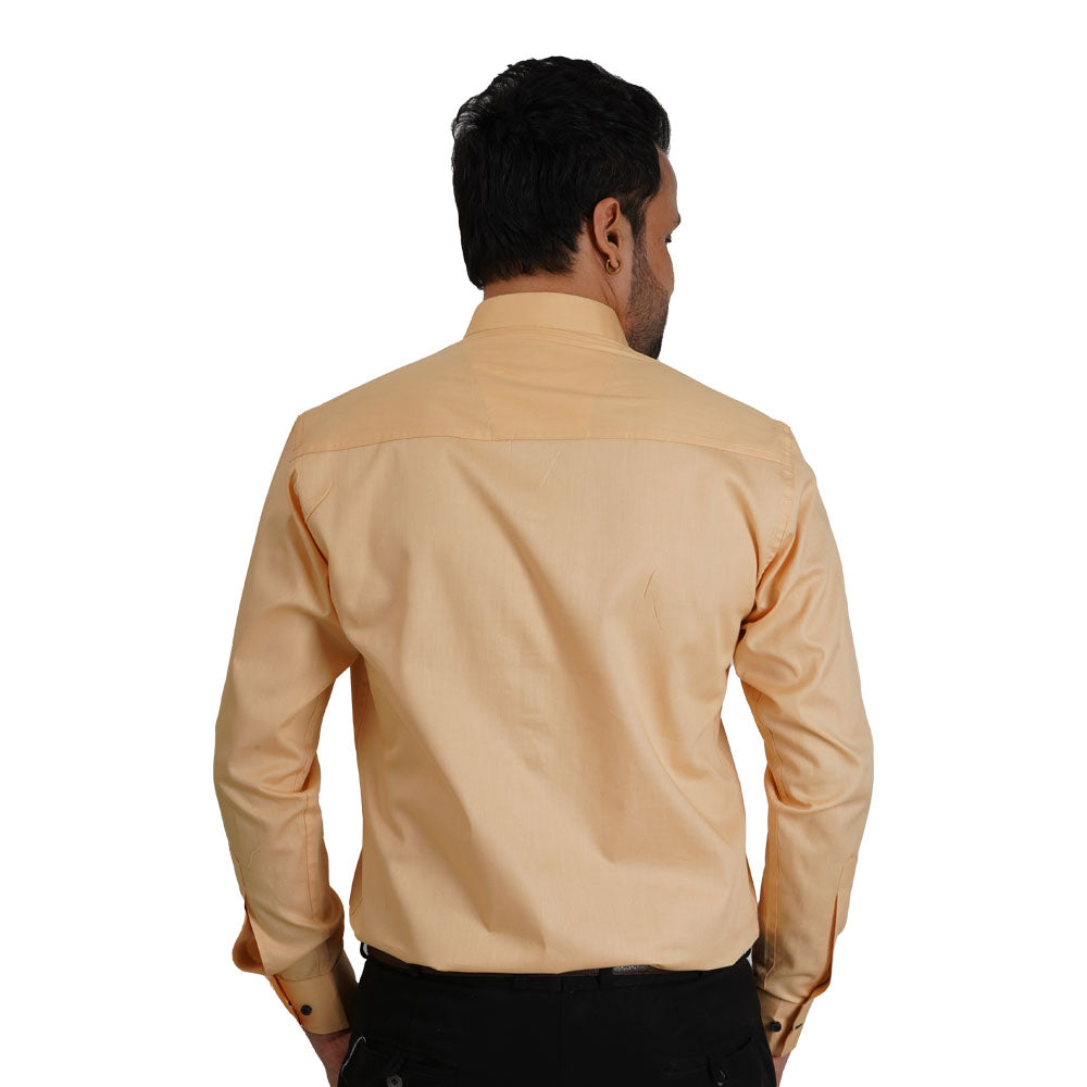 Premium Solid Casual Cotton Shirt Fawn