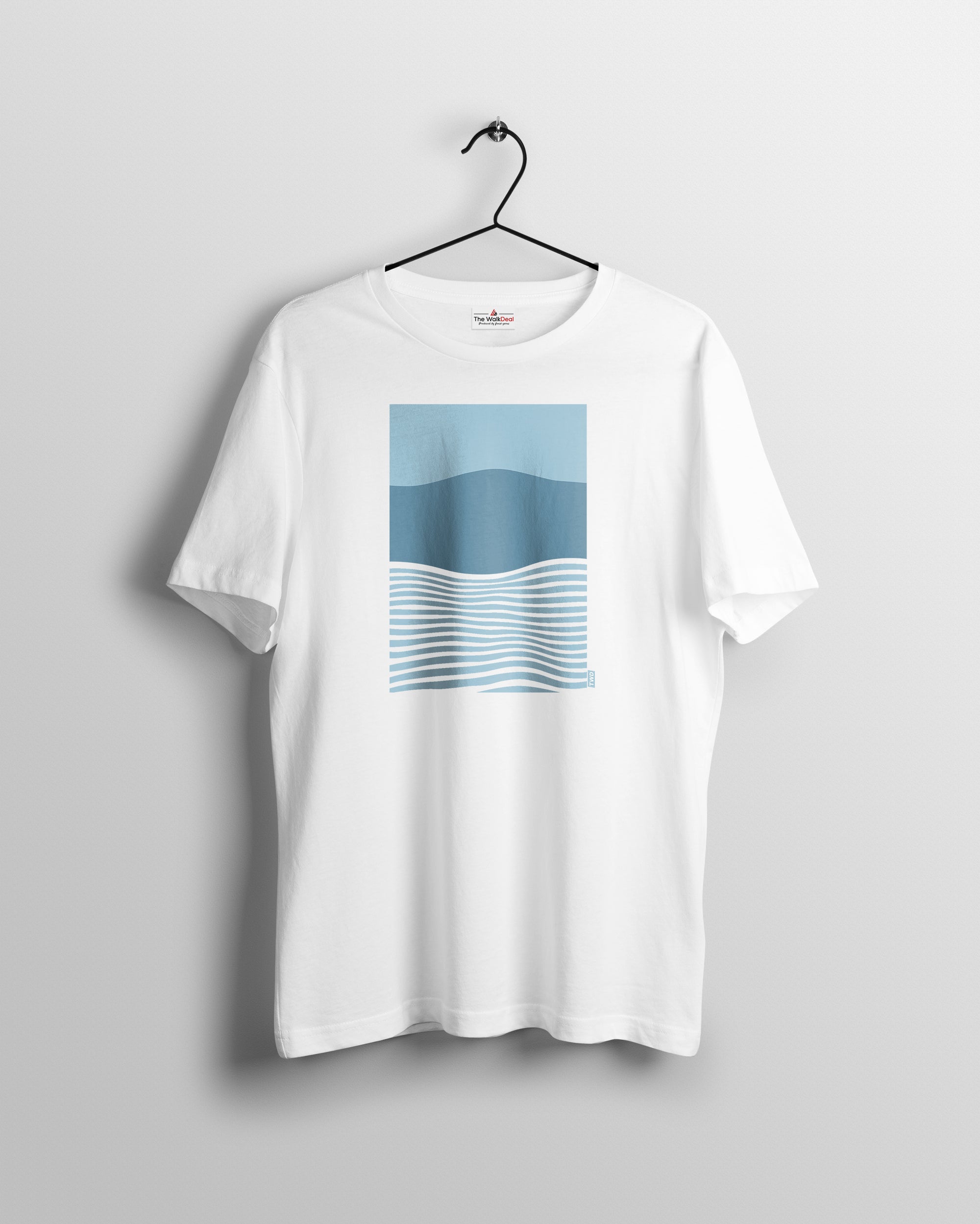 Colour_Wave T-Shirts For Men || White || Stylish Tshirts || 100% Cotton || Best T-Shirt For Men's