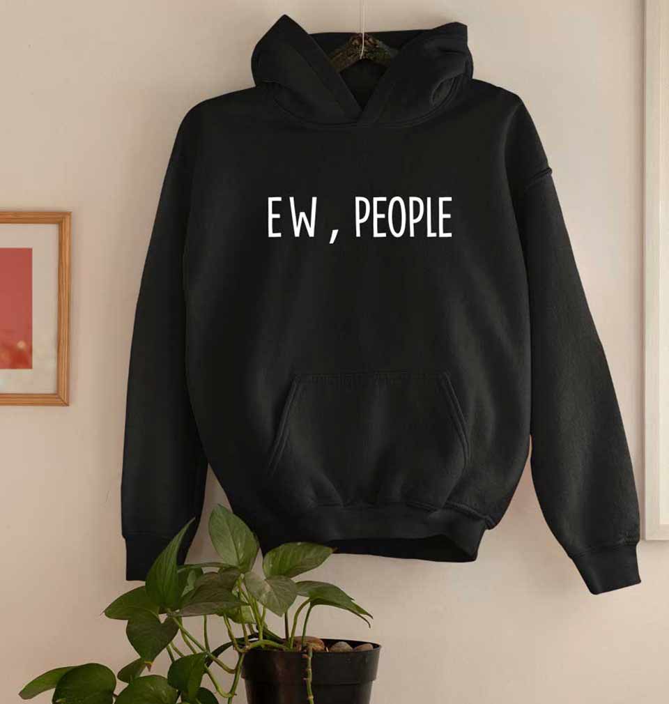 EW,Pepole Black Hoodie - Main Image