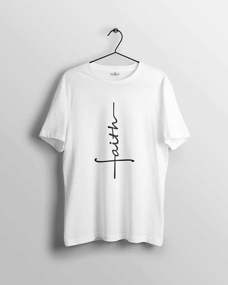 Faith_White T-Shirts For Men