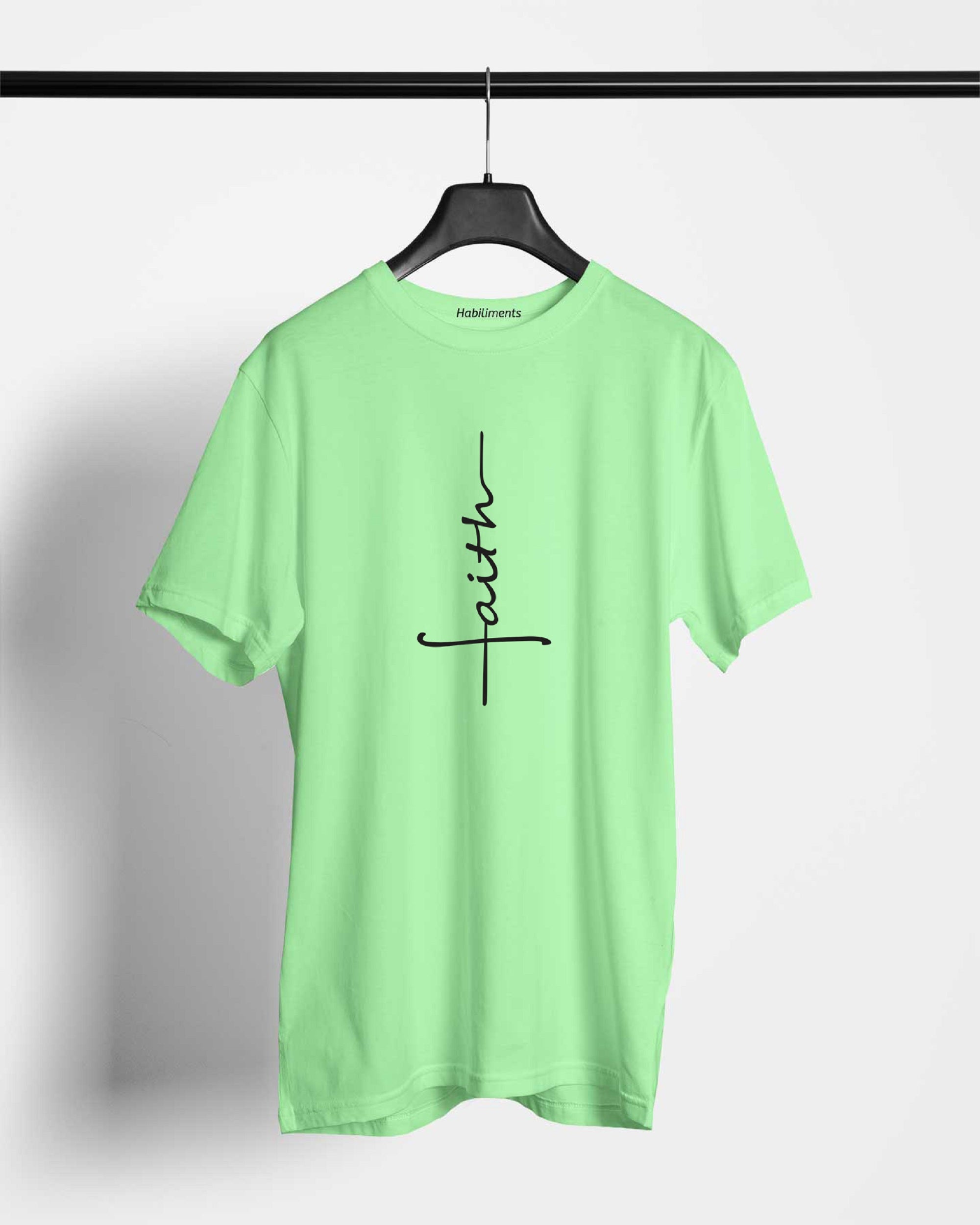 Faith T-Shirts For Men || Pista || Stylish Tshirts || 100% Cotton || Best T-Shirt For Men's