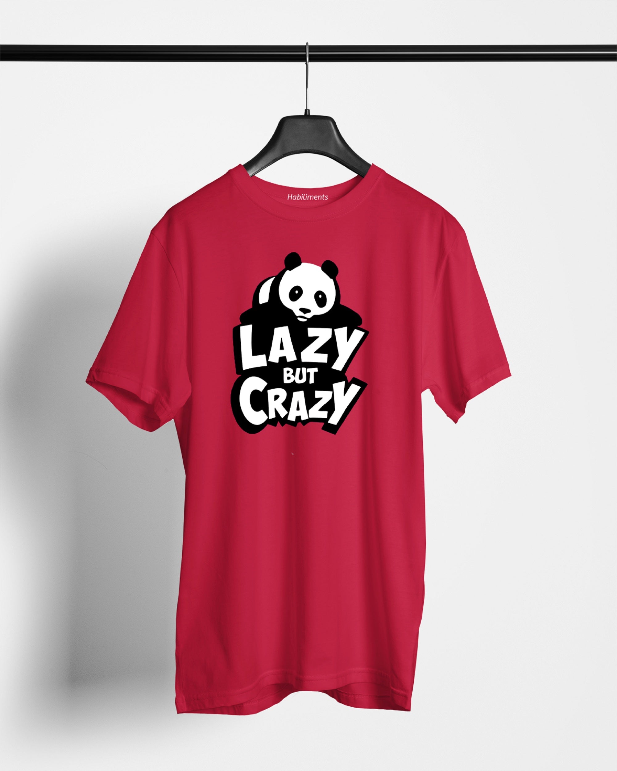 Lazy But Crazy T-Shirts For Men || Maroon || Stylish Tshirts || 100% Cotton || Best T-Shirt For Men's