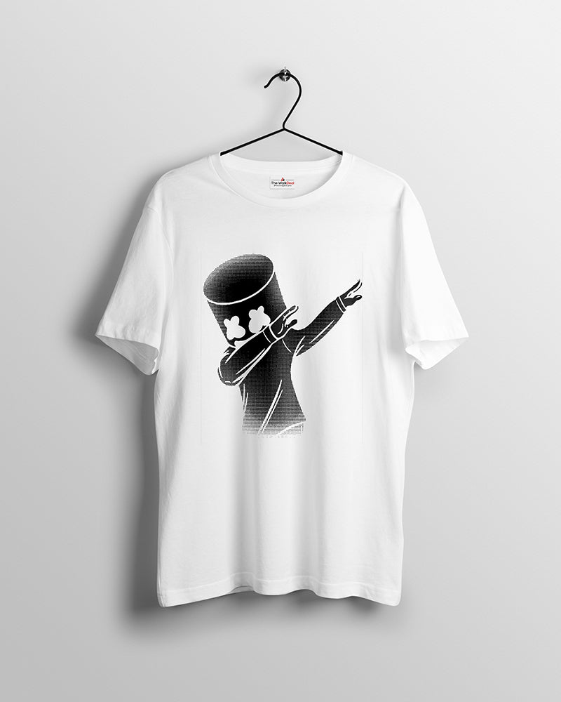 Marshmellow T-Shirts For Men || White || Stylish Tshirts || 100% Cotton || Best T-Shirt For Men's