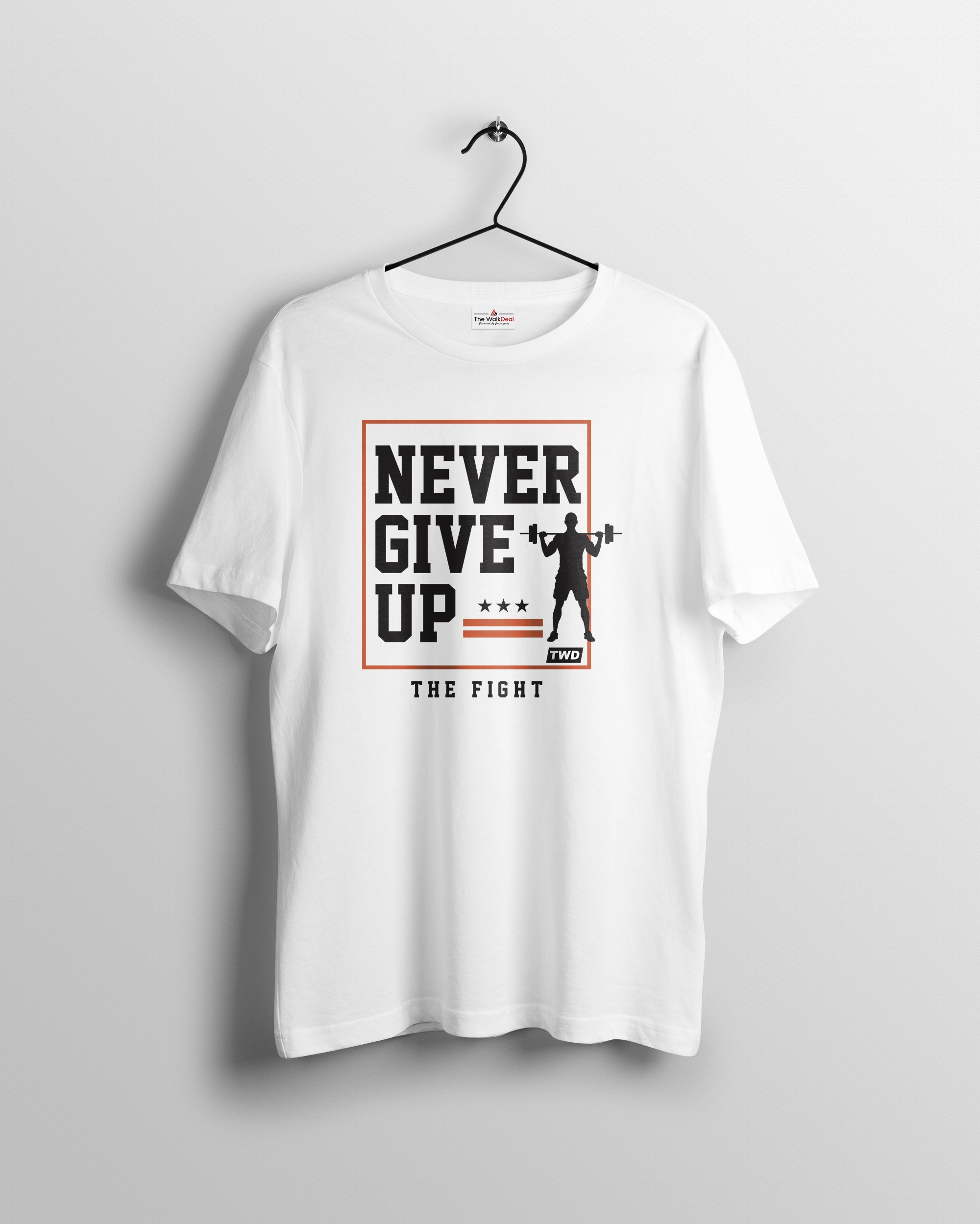 The Fight T-Shirts For Men || White || Stylish Tshirts || 100% Cotton || Best T-Shirt For Men's