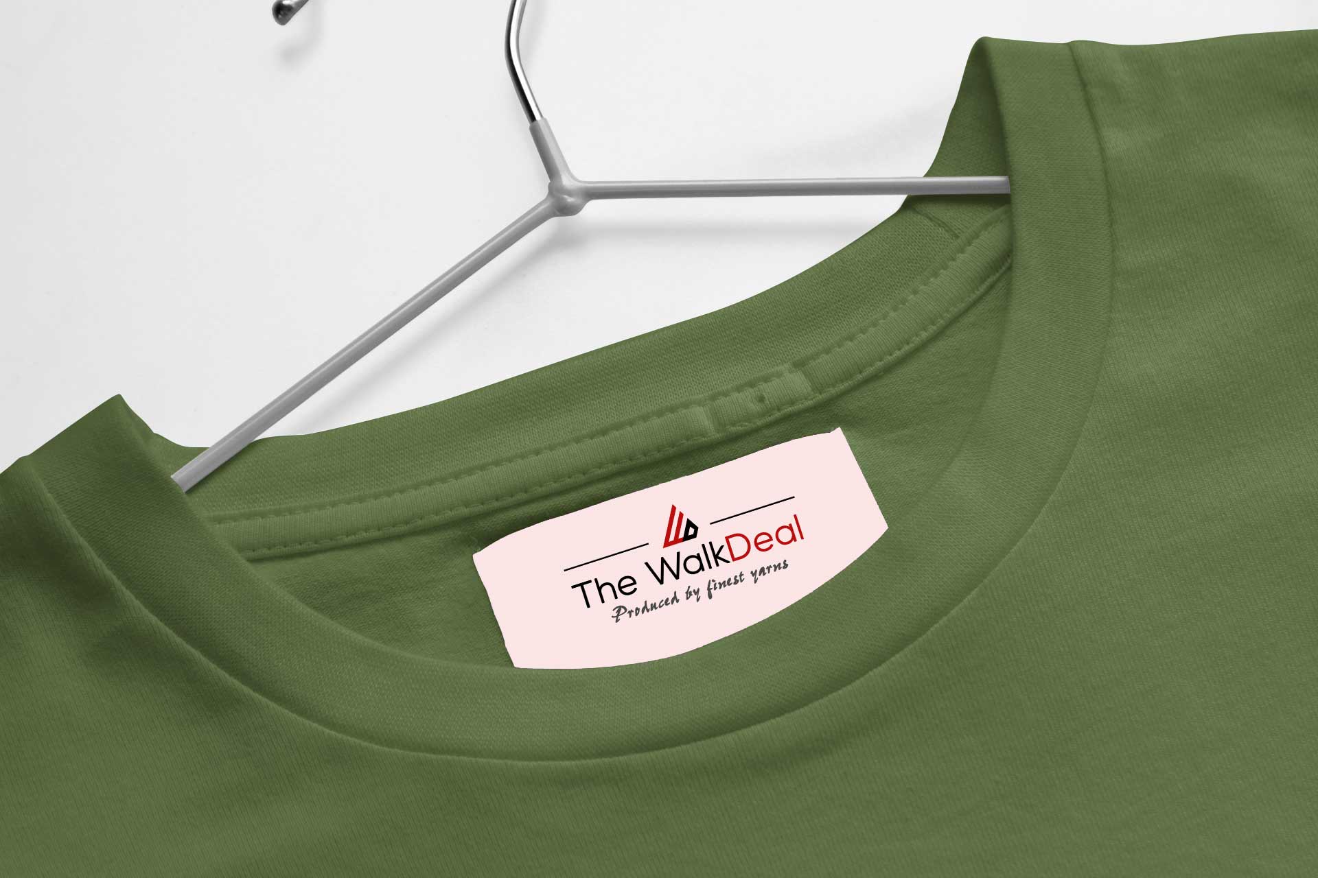 OliveGreen Round Neck T-Shirt For Men