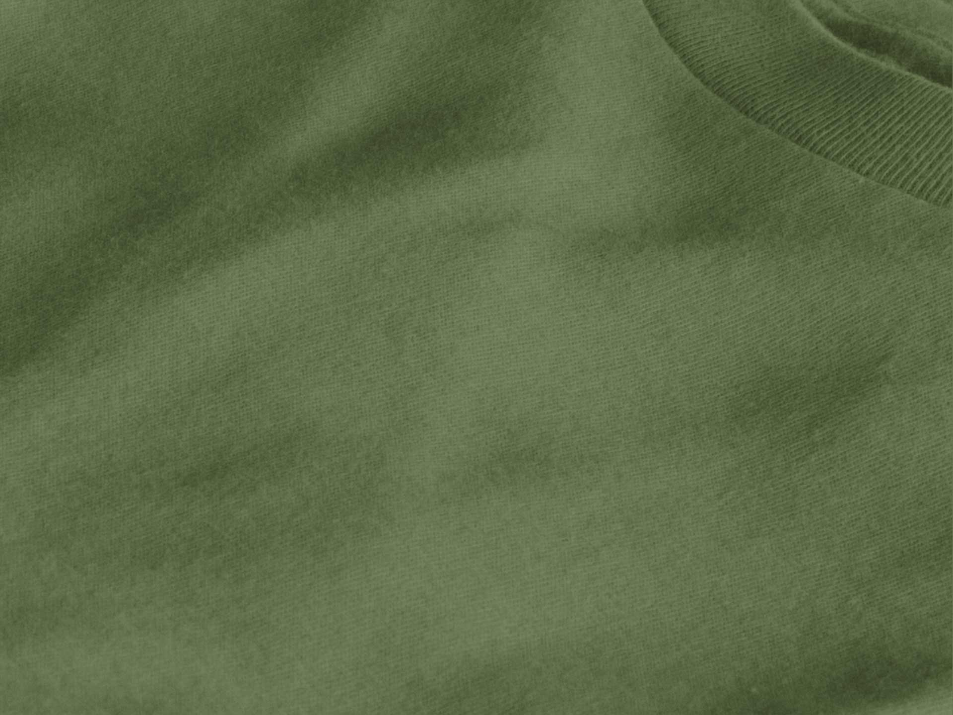 OliveGreen Round Neck T-Shirt For Men
