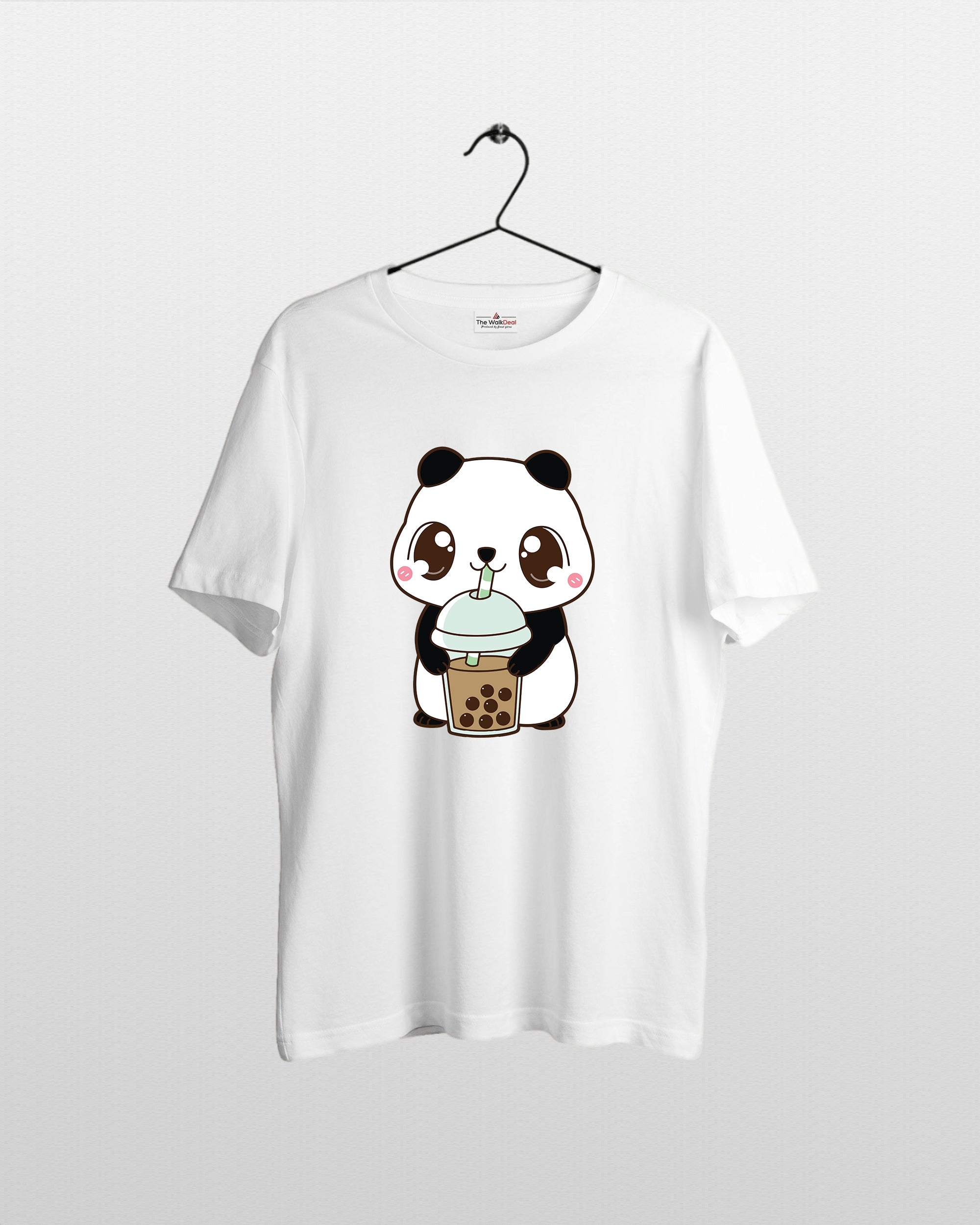 Panda T-Shirts For Men || White || Stylish Tshirts || 100% Cotton || Best T-Shirt For Men's