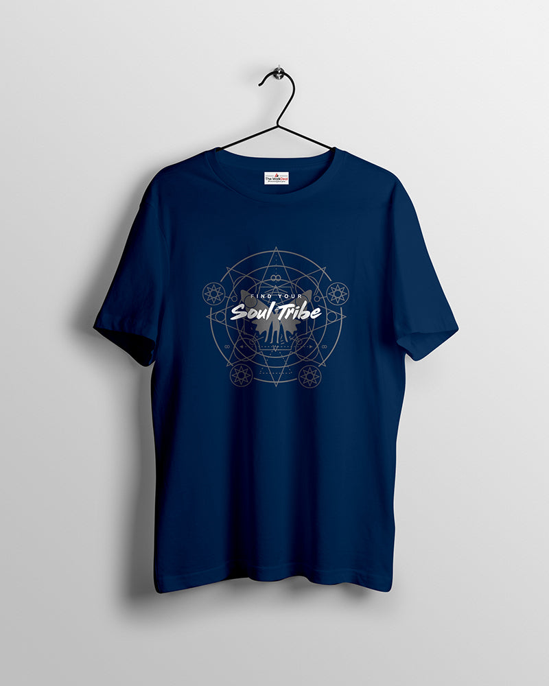 Soul Tribe T-Shirts For Men || Navy Blue || Stylish Tshirts || 100% Cotton || Best T-Shirt For Men's