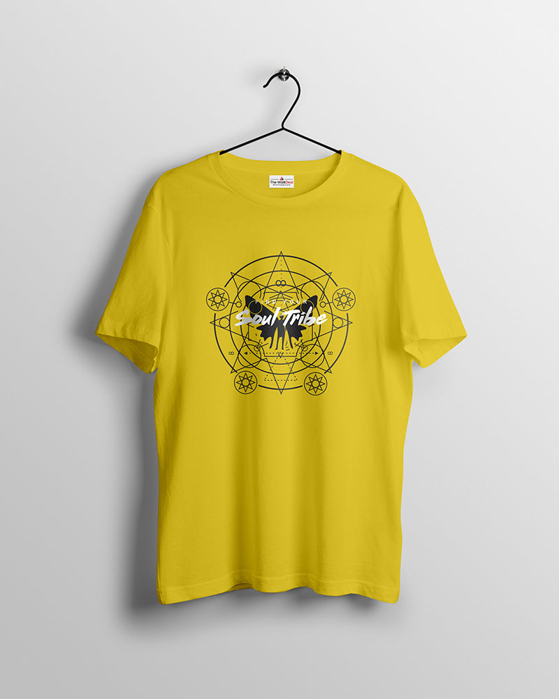 Soul Tribe T-Shirts For Men || Yellow || Stylish Tshirts || 100% Cotton || Best T-Shirt For Men's