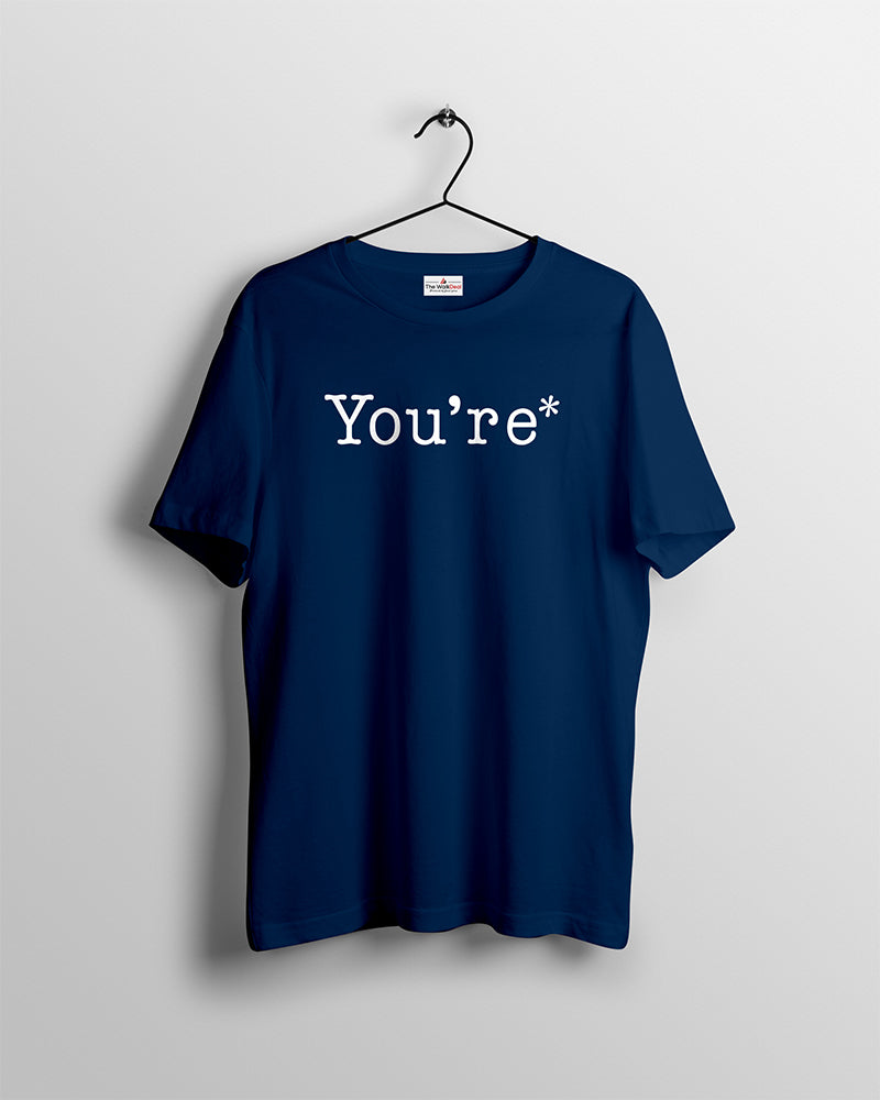 You're T-Shirts For Men || Navy Blue || Stylish Tshirts || 100% Cotton || Best T-Shirt For Men's