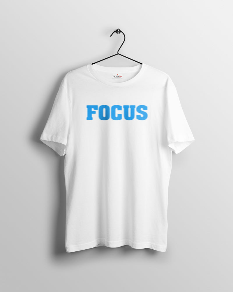Focus_White T-Shirts For Men