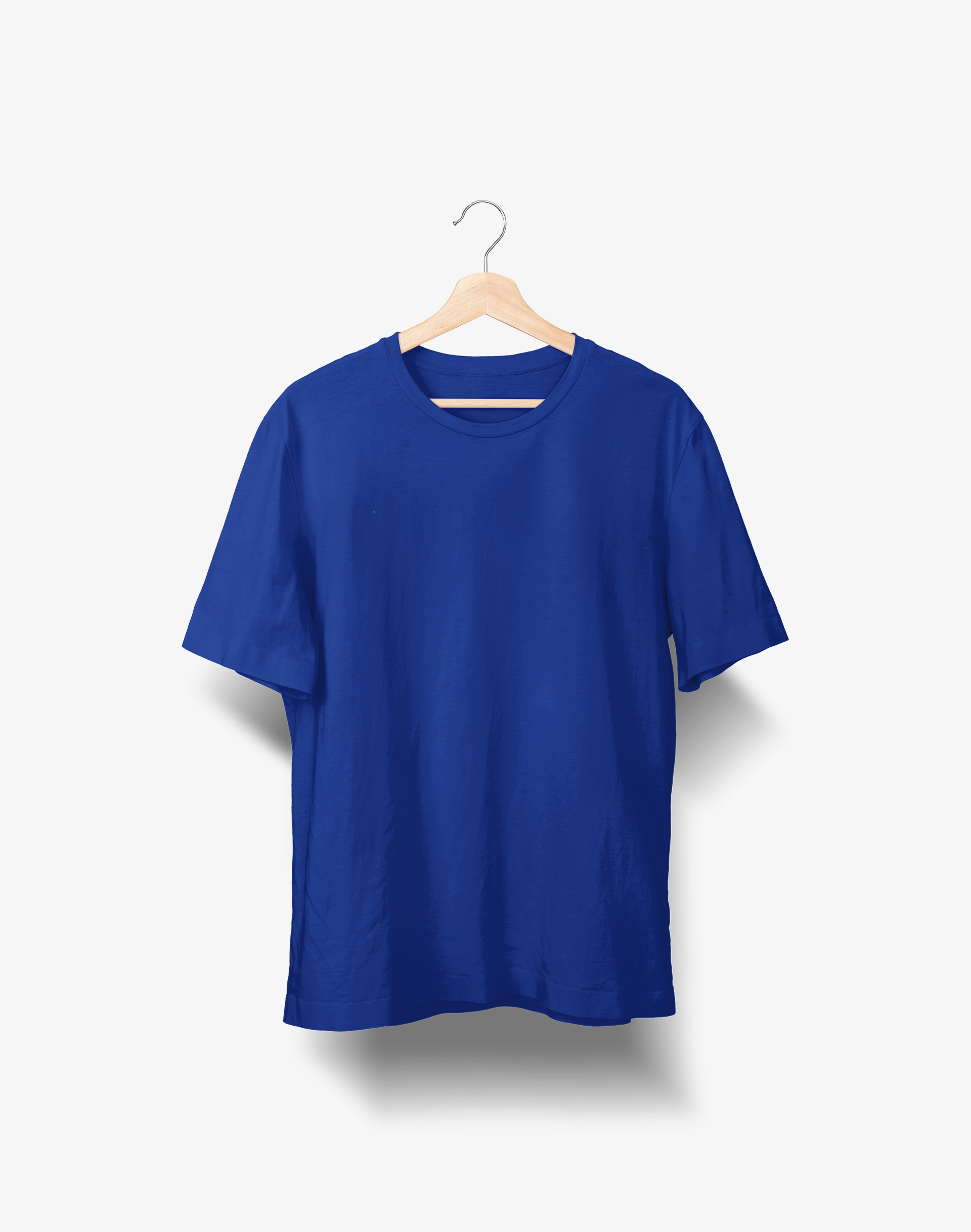 Royal Lapis Blue Round Neck T-Shirt