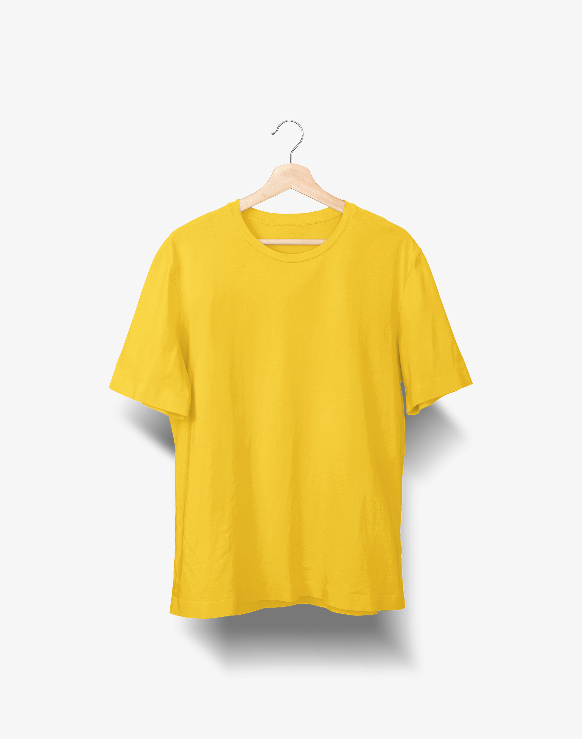 Plain yellow tee clearance shirt