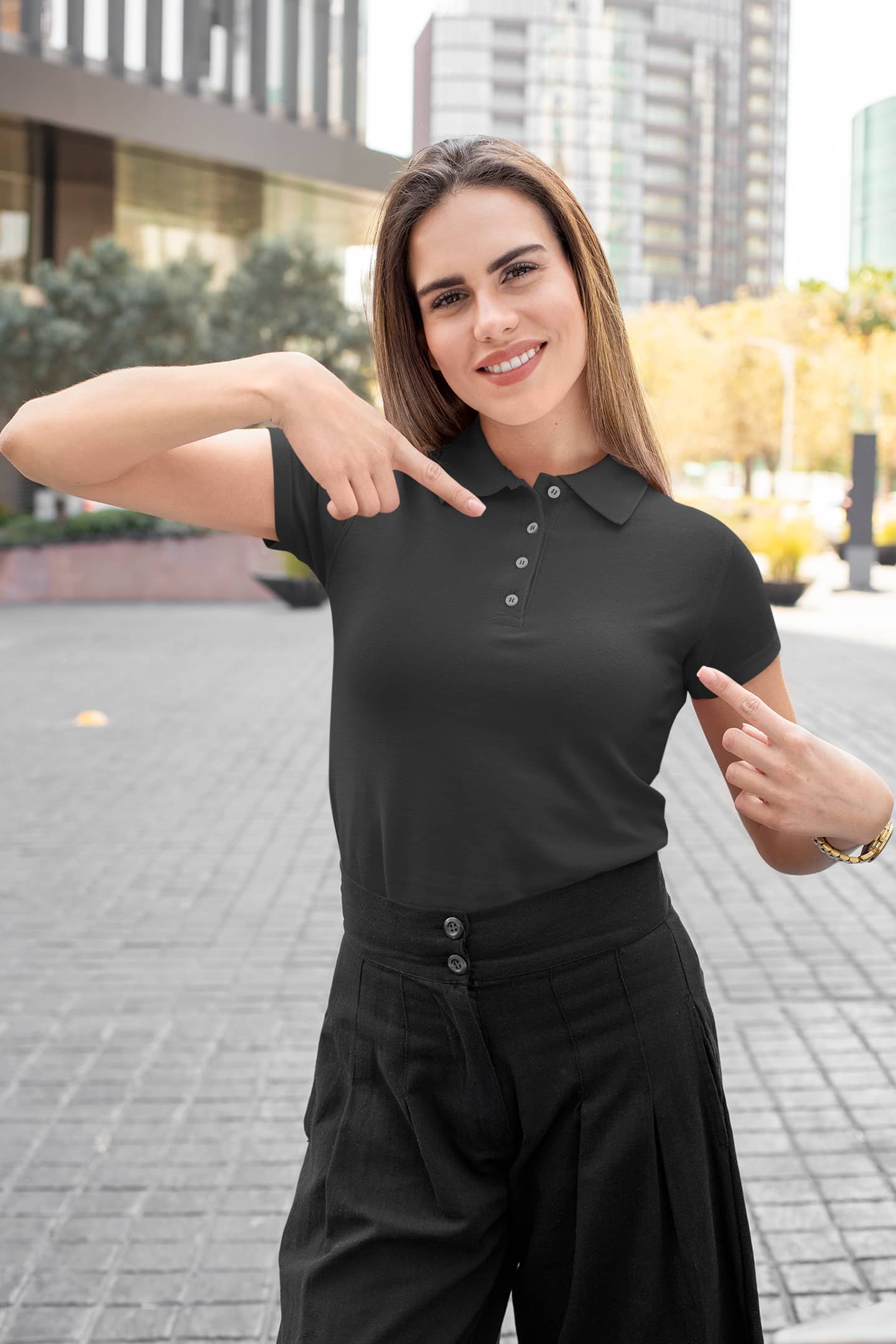 Stygian Black Polo T-Shirt