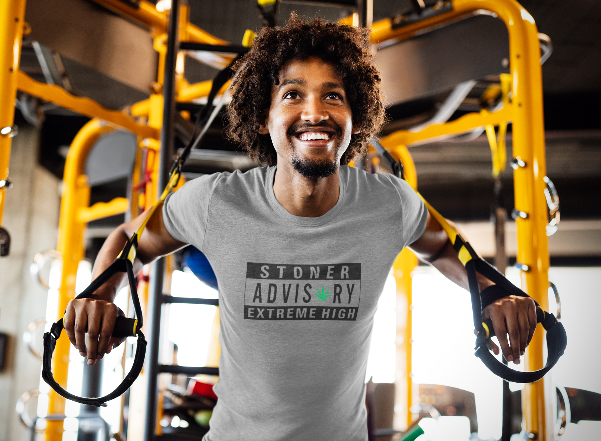 Stoner Advisory Melange Light Grey Round Neck T-Shirt