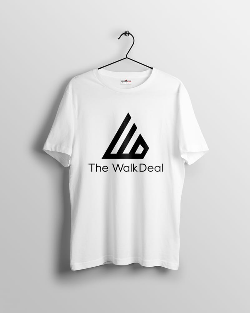 TWD Front T-Shirts For Men || White || Stylish Tshirts || 100% Cotton || Best T-Shirt For Men's